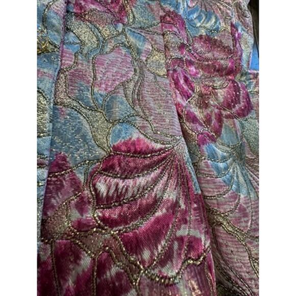 "RICHILENE" RARE! VTG 2 Pc.Set SZ 14 Formal Party Designer USA Metallic Threads - Picture 13 of 16